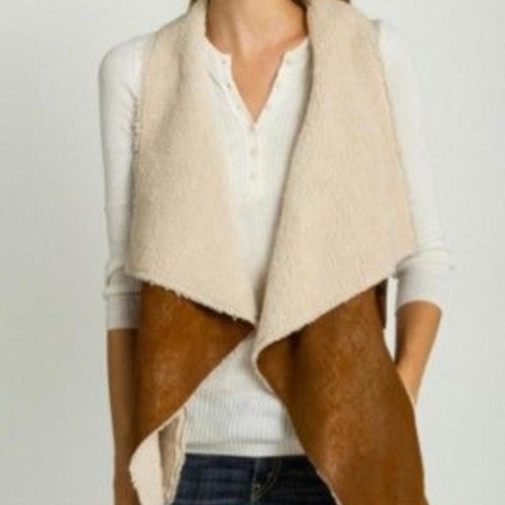 TCEC Shearling Sherpa Vest Jacket